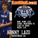 Kenny Lazo: AAU Basketball Player